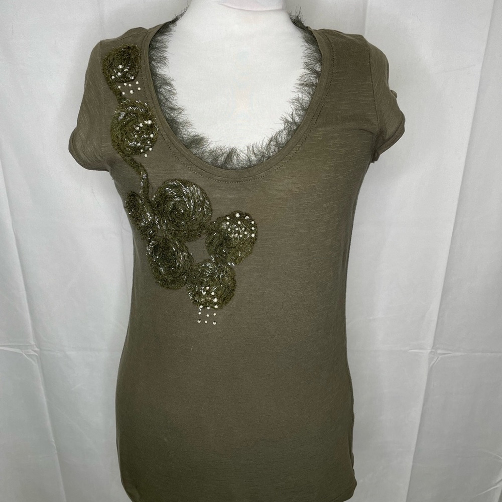 Embellished Willi Smith Top | Size Medium